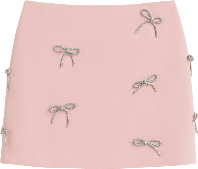 Women's Effie Embellished Bow Mini Skirt