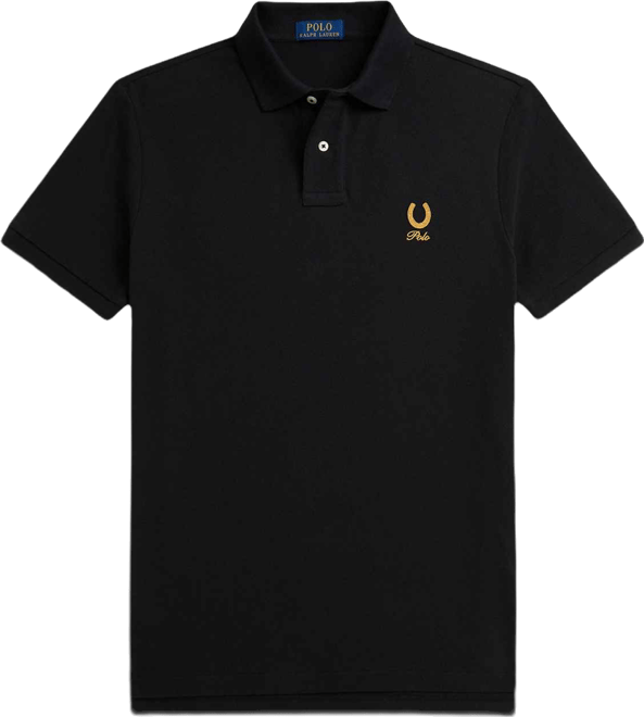 Men's Short-Sleeve Horseshoe Graphic Polo Shirt