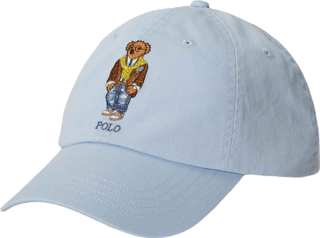 Men's Bear Graphic Twill Ball Cap