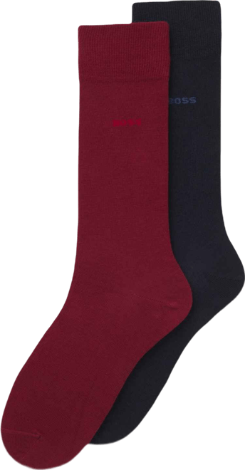 Men's Solid Crew Length Socks, 2-Pack