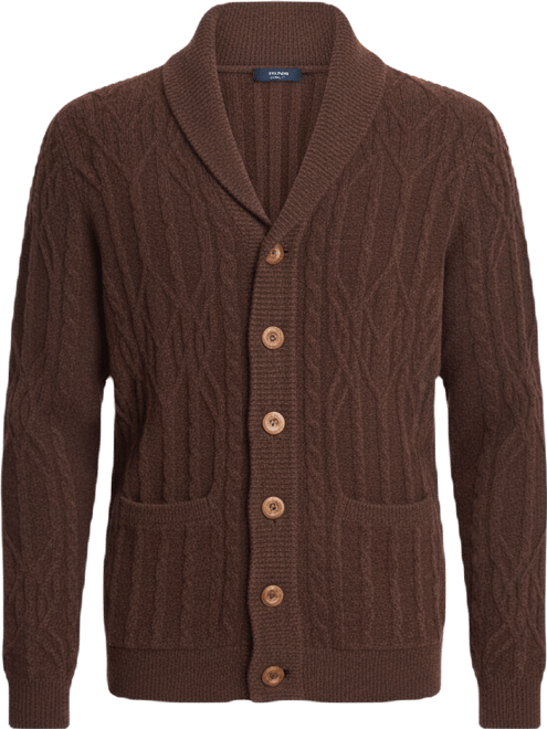 Men's Shawl Collar Cardigan Sweater