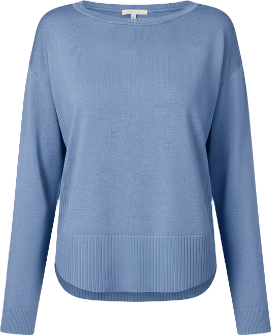 Petite Round Hem Pull-on Sweater