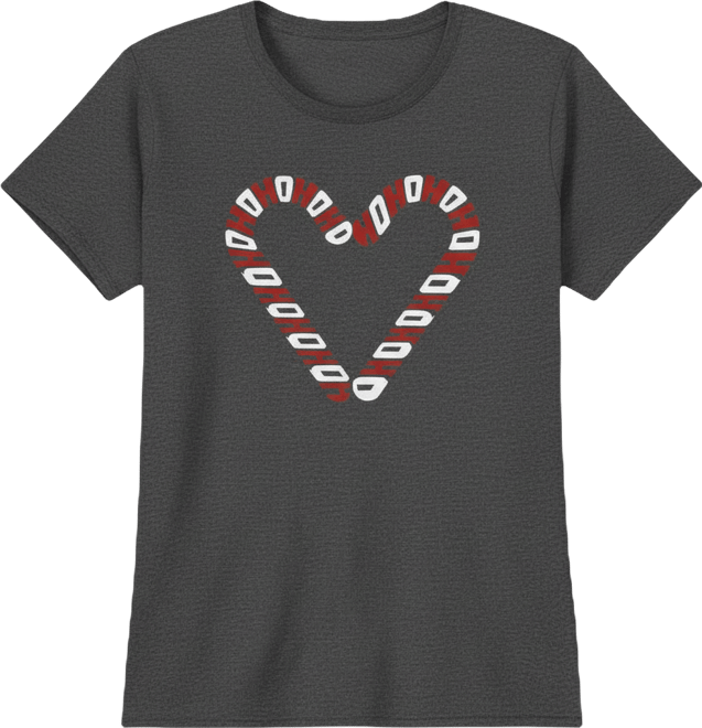 Women's Candy Canes Crew Neck T-Shirt