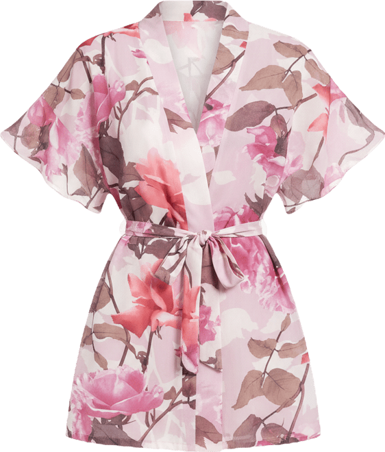 Women's Taylor Printed Satin Wrapper