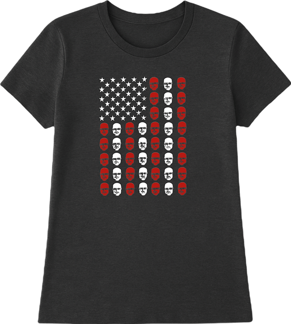 Women's Skull Flag Crew Neck T-Shirt