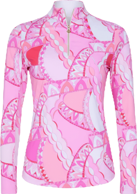 G Lifestyle Women Long Sleeve Mock Neck Top