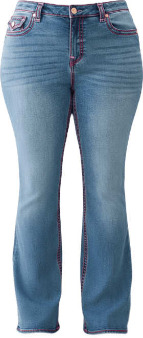 Plus Size Becca Mr Bootcut Sup T Flap Jeans
