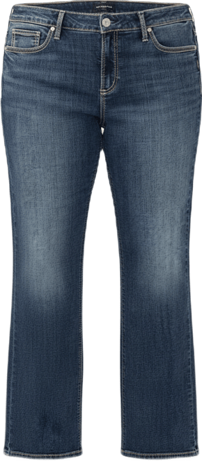 Plus Size Elyse Mid Rise Comfort Fit Bootcut Jeans