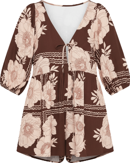 Women's Henley Romper