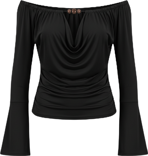 Women's Kezya Draped Off Shoulder Top