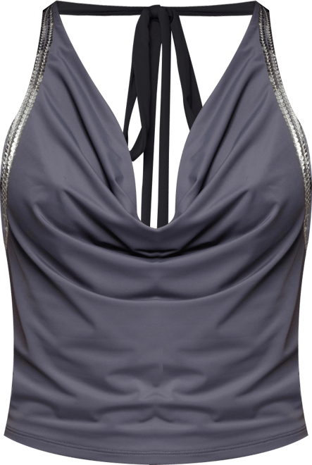 Women's Briella Cowl Neck Halter Top