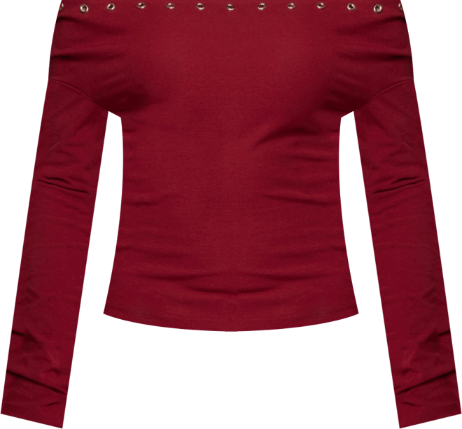 Womens Rebekka Grommet Off Shoulder Top