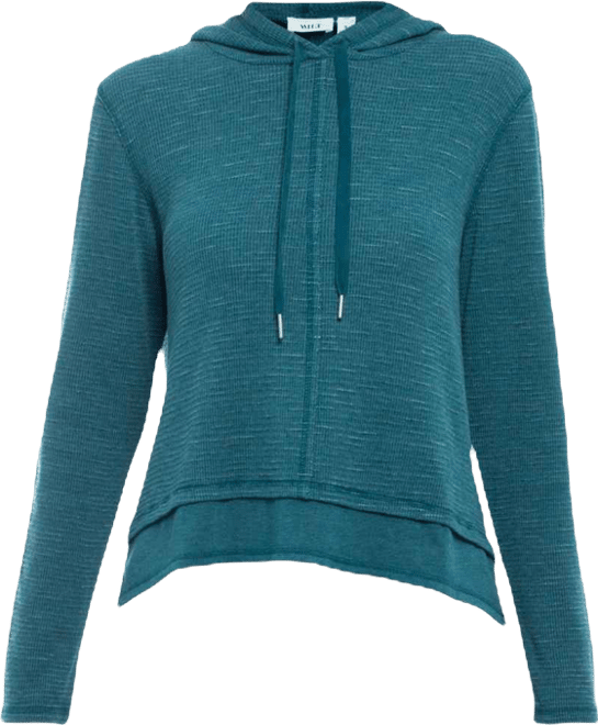 Women's Long Sleeve Double Peplum Hoodie