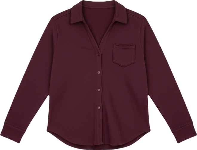 Women's Button Front Sweatshirt