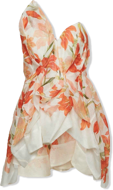 Women's Floral Print Linen Blend Tranquillity Draped Top