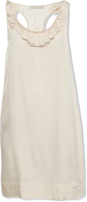 Women's Pink Silk Blend Sleeveless Mini Dress