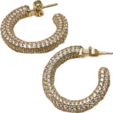 Alex Crystal Hoops