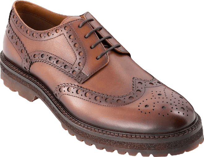 Men's Prescott Wingtip Derby Round Toe Shoes