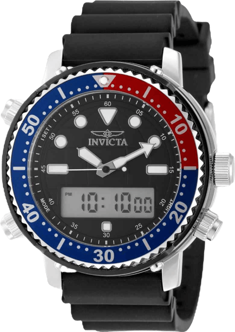 Men's 49451 Pro Diver Digital, Quartz Electronic, PC21AF Black Dial Watch