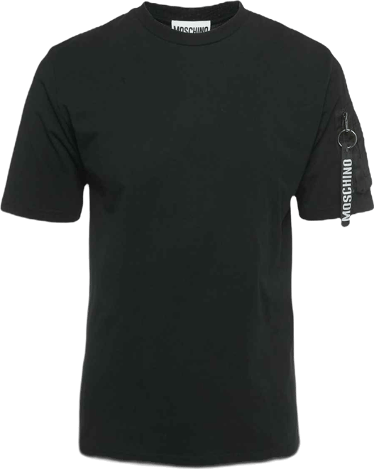 Men's Couture Black Jersey Crew-Neck T-Shirt