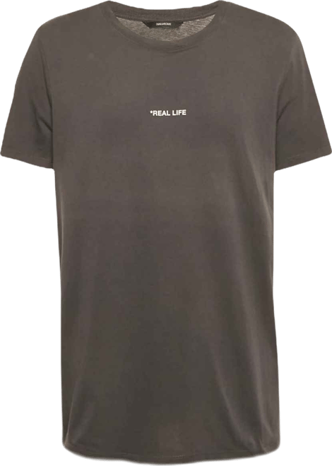 Men's Grey Ted Photoprint Jersey Real Life T-Shirt