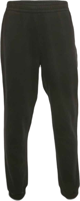 Men's Black Logo Applique Cotton Jogger Pants
