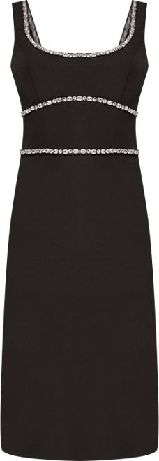 Juniors' Scoop Neck Midi Dress