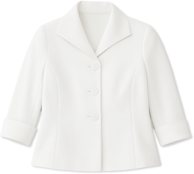 Plus Size Three-Button Blazer