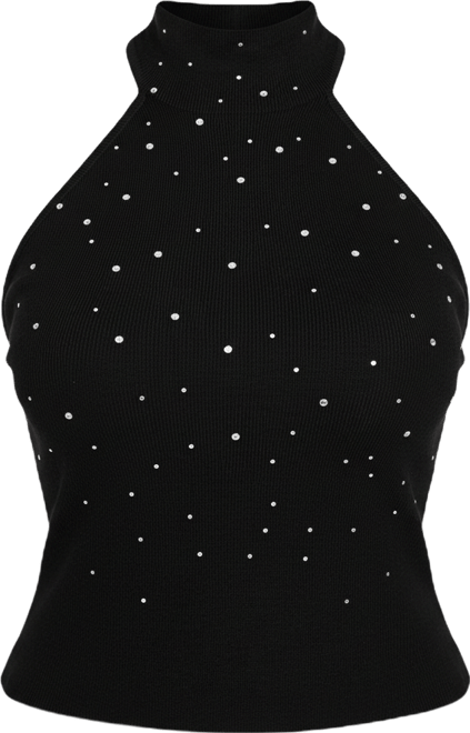 Women's Sleeveless Halter Neck Minara Hot Fix Top