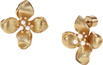 Iris Blossom Stud Earrings