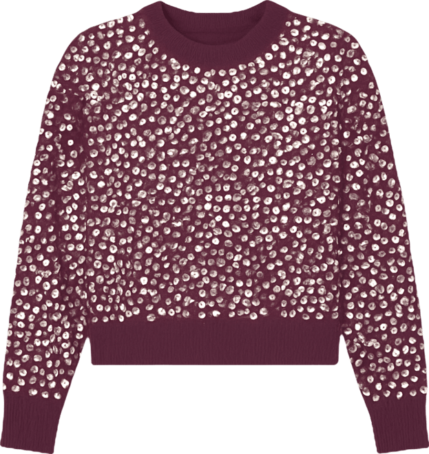 Women's Sequin Relaxed Fit Sweater