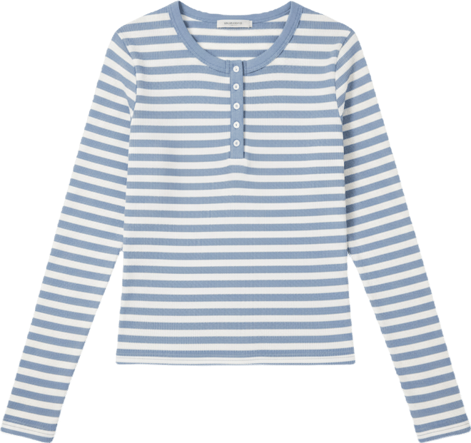 Women's Roma Striped Henley Top