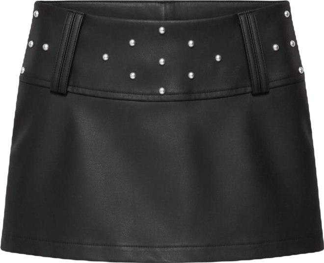 Women's Luella Studded Faux Leather Mini Skort