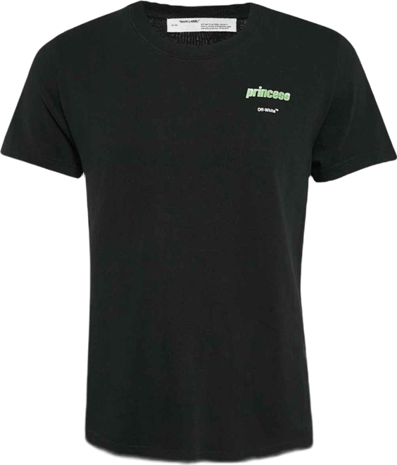 Women's Black Princess Print Cotton T-Shirt