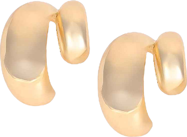 Women's The Chunky-Unbalanced Half-Hoop Earrings