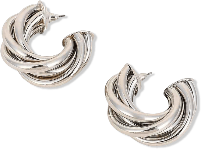 Women's The Chunky-Twist Half-Hoop Earrings