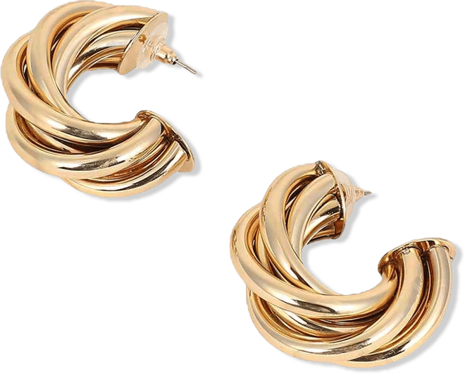 Women's The Chunky-Twist Half-Hoop Earrings