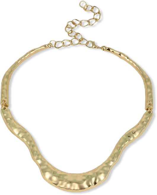 Women's The Hammered-Horn Collar Necklace