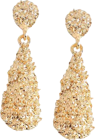 Women's Corroded Drop Earrings