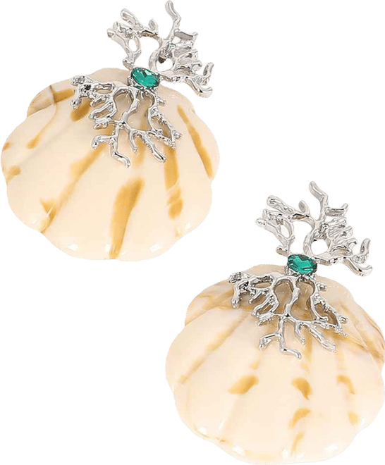 Women's The Veined-Conchiglia Drop Earrings