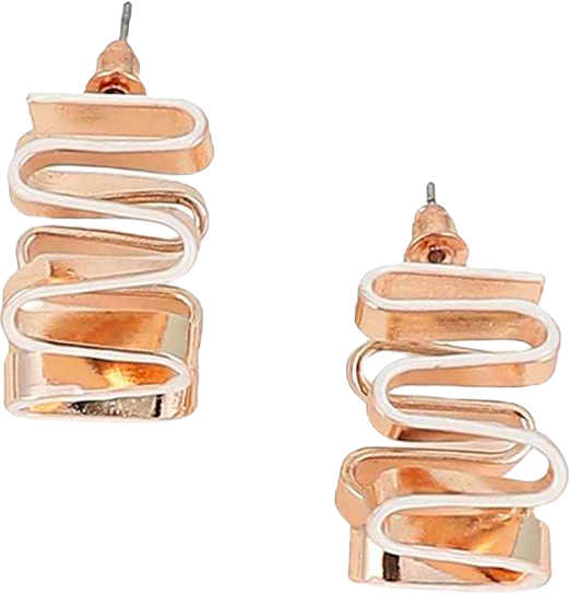 Women's The Enamel-Coil Hoop Earrings