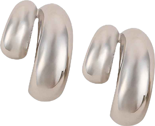 Women's The Chunky-Unbalanced Half-Hoop Earrings