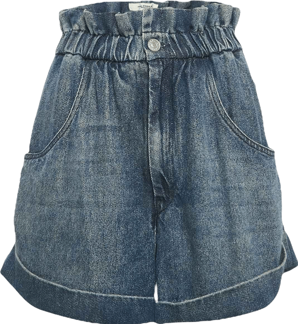 Women's Etoile Blue Denim Elasticated Shorts