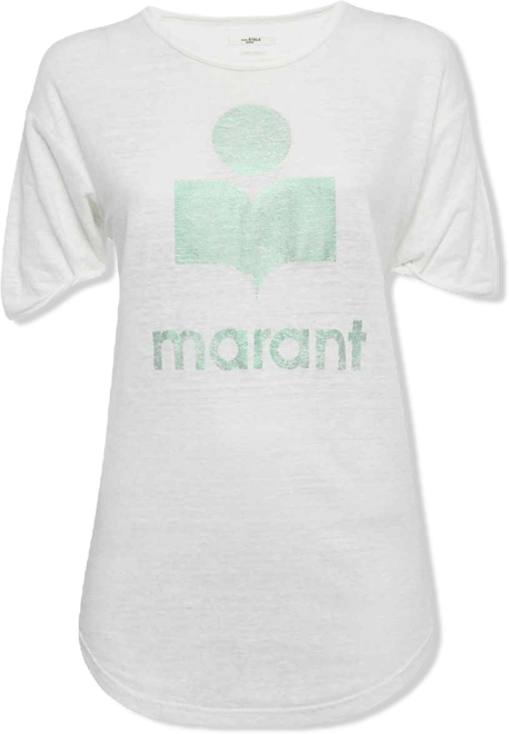 Women's Etoile Foil Logo Print Linen Jersey Top