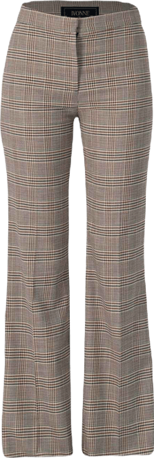 Women's Straight-Leg Prince Of Wales Trousers