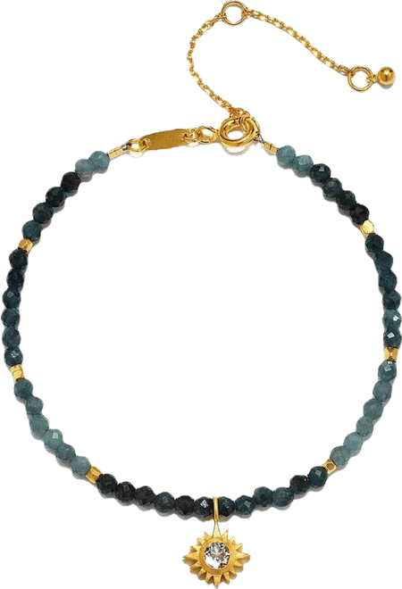 Channeling Wisdom Sapphire Starburst Beaded Bracelet