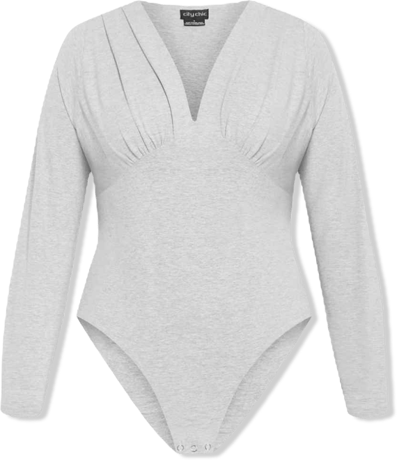 Plus Size Amelila Pleat Bodysuit