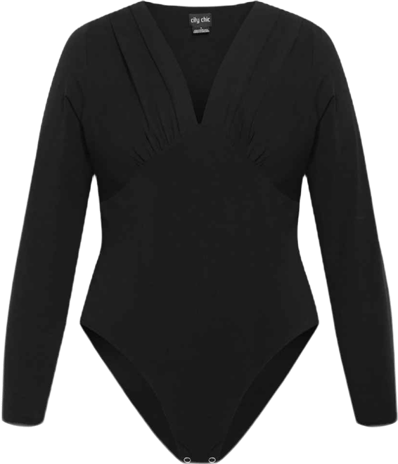 Plus Size Amelila Pleat Bodysuit