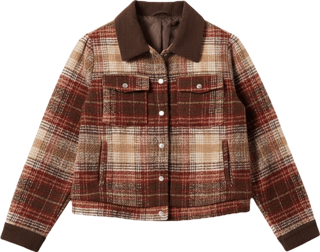 Women's Joss Plaid Cropped Jacket
