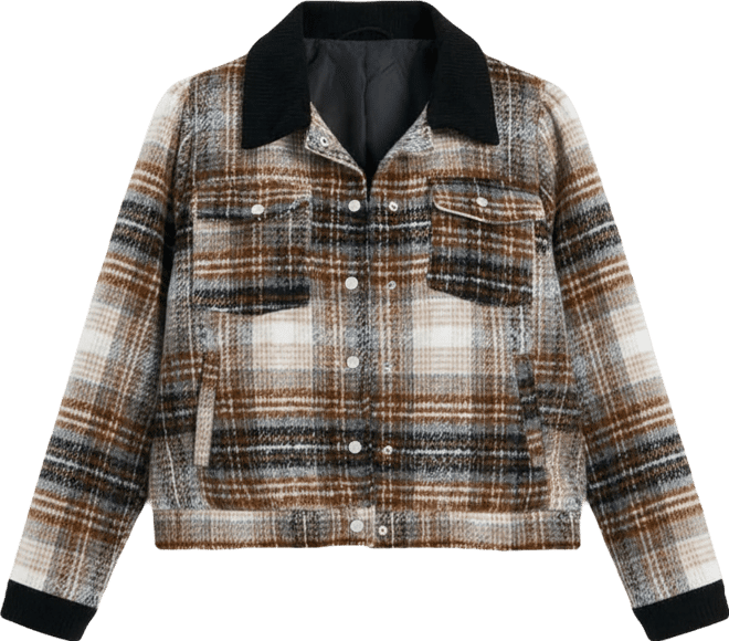 Women's Joss Plaid Cropped Jacket